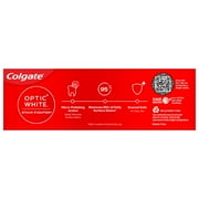 Colgate Optic White Stain Fighter Teeth Whitening Toothpaste, Clean Mint, 4.2 oz Tube