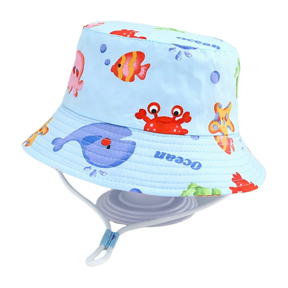 TELOLY Baby Sun Hat,Lightweight Design Toddler Sun Hat,Uv Protection Infant Sun Hat,Blue1