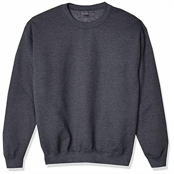 Gildan Men's Heavy Blend Crewneck Sweatshirt - Large - Dark Heather