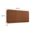 thumbnail image 2 of Pemberly Row Weave Wall-Mount Vegan Leather Queen Headboard in Natural Brown, 2 of 7