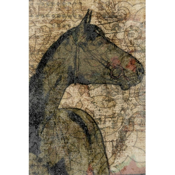 "Mustang" Painting Print on Wrapped Canvas