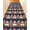 blue, variant on Christmas Stair Treads for Wooden Steps Indoor Runner Rug Carpet, Winter Snowman Snow Pine Tree Red Black Plaid 4 Pieces Peel and Stick Staircase Step Treads Covers Washable Throw Door Mats, 30"x8"