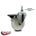 thumbnail image 2 of 4 Inch Nylon ½ Inch Threaded Stem Caster with Brake, 2 of 2