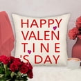 thumbnail image 2 of Happy Valentine’s Day Pillow Covers 18x18 Inch Valentines Decor for Home Love Heart Lettering Words Pillows Decorative Throw Pillows Farmhouse Wedding Anniversary Cushion Case for Sofa Couch, 2 of 6