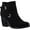 Black, variant on Style & Co. Womens Zolaa Faux Suede Block Heel Ankle Boots