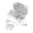 thumbnail image 3 of Earbuds for school, Hwkond Bluetooth Headphones Clip-on Bluetooth 5.3 Chip HIFI Sound Quality Long-lasting Battery Life HD Call Smart Noise Reduction, White, Up to 60% Off, 3 of 6