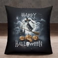 thumbnail image 2 of Happy Halloween Whippet Witch Pumpkins Bats Pillowcase Double Sided Dog Lover Pillow Case Covers - 13012, 2 of 3