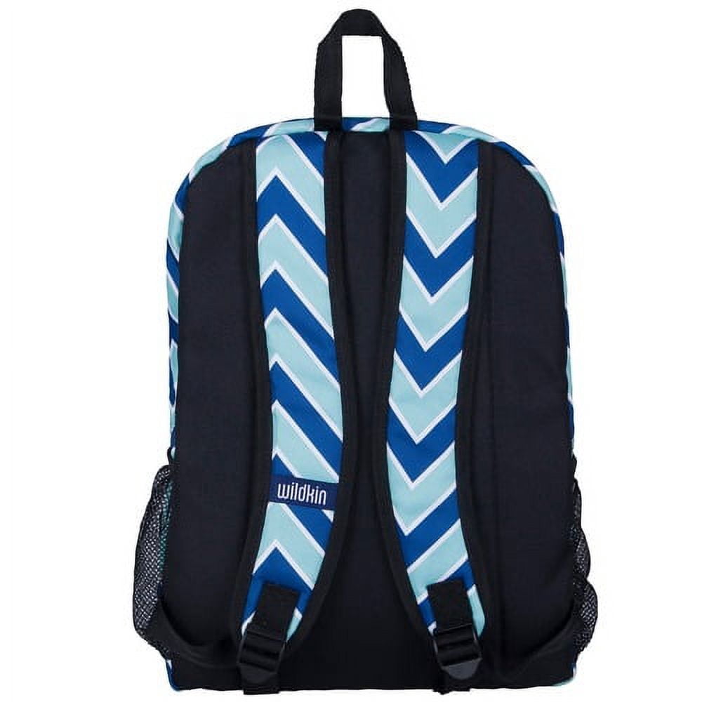 Wildkin Kids 16 Inch Backpack for Boys and Girls, Features Padded Back & Adjustable Straps (Chevron Blue)