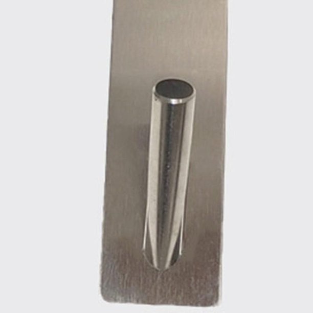 2 piezas de ganchos traseros para puerta de vidrio de baño de acero inoxidable Percha desmontable para colgar en la parte posterior sin perforaciones, plateada