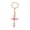 Pink, variant on Resin Cross Keychain, Flower Resin Crosses Keyring for Women, Key Ring Accessories Bag Charms