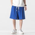 thumbnail image 2 of Pedort Mens Shorts Mens Cargo Shorts Quick Dry Lightweight Shorts Outdoor Casual Blue,2XL, 2 of 5