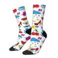thumbnail image 1 of Fotbe Summer Calcetas Largas con Estampado para Hombre y Mujer – Calcetas de Compresión Transpirables y Elásticas, Viajar y Uso Diario Talla 5-11, 1 of 6
