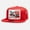Red Flat Bill, variant on DALE PATCH HAT