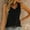 Black, variant on SNKSDGM Female Women's Tank Tops 3X Square Neck Tank Top Women Women Summer Solid Color Casual Loose V Neck Sleeveless Vest M