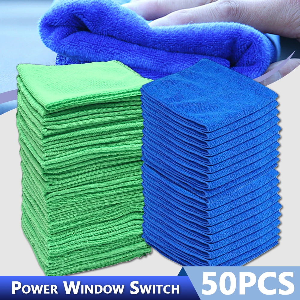 Microfiber Cleaning Cloth Set Of 50 Towel Rag Car Polishing No Scratch Detailing 