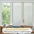 thumbnail image 4 of 1 Roll Window Privacy Film,Frosted Glass Window Film,Decorative Front Door Covering,Anti-UV Static Cling Non Adhesive Window Sticker,Striped Pattern Frosting Film, 4 of 8