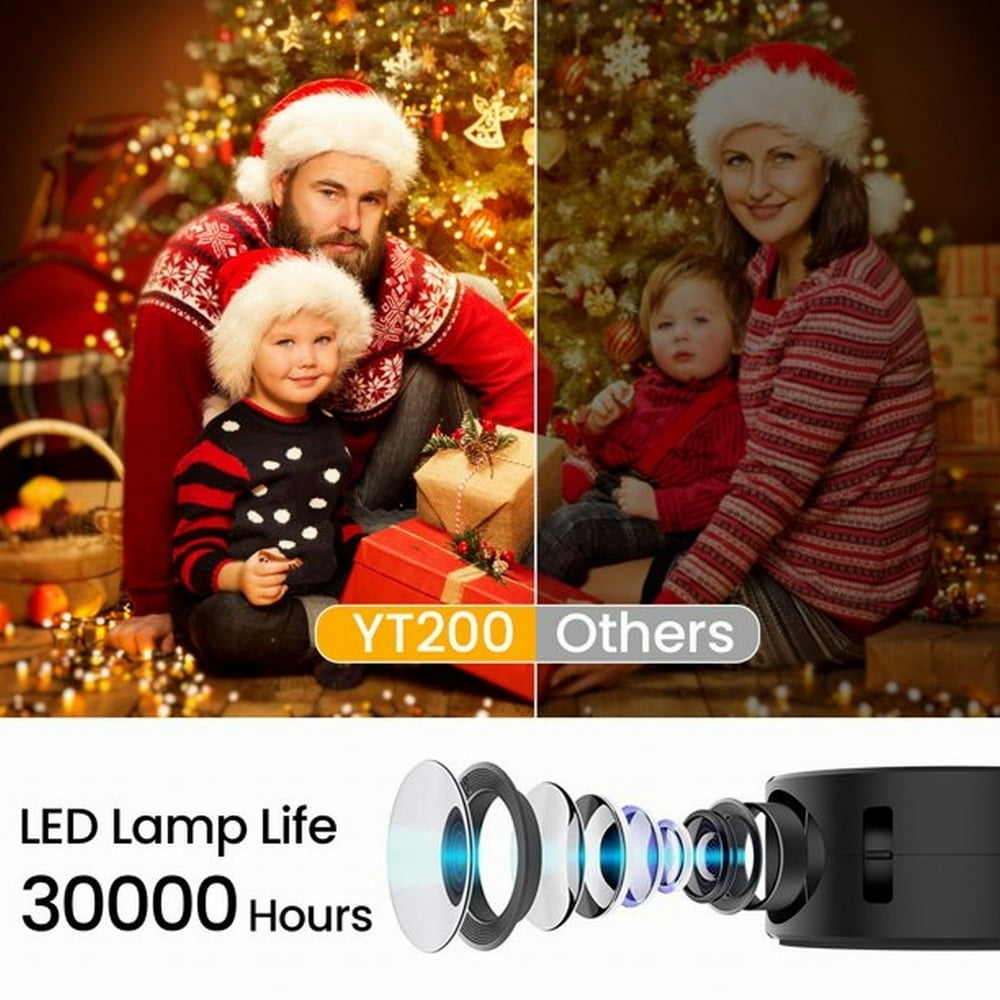 LEEYNEER Tracing Projector for Drawing Cheapest Low Latest 320*180P Multimedia Mini Pocket Mobile Mini Outdoor Projector