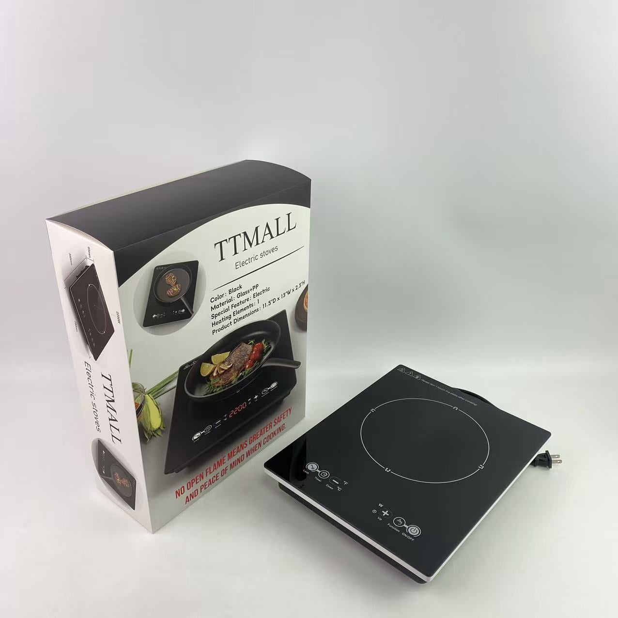 TTMALL Electric stoves,1800W Portable Induction Cooktop Countertop Burner