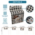 thumbnail image 7 of Table Runner Dresser Scarves 72 Inch Long, Steaming Coffee Gnome Cocoa Bean Linen Dining Table Runners Vintage Farm Burlap Grid Tabletop Scarf for Wedding Holiday Party Kitchen, 7 of 7