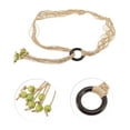 thumbnail image 4 of Unique Bargains 1 Pc Adjustable Waist Belt Bohemian Tie Belt Bohemian Wide Bound Pattern Khaki, 4 of 5