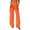 Orange, variant on Mxiqqpltky Women Mesh Sheer Ruffle Cover Up Pants
