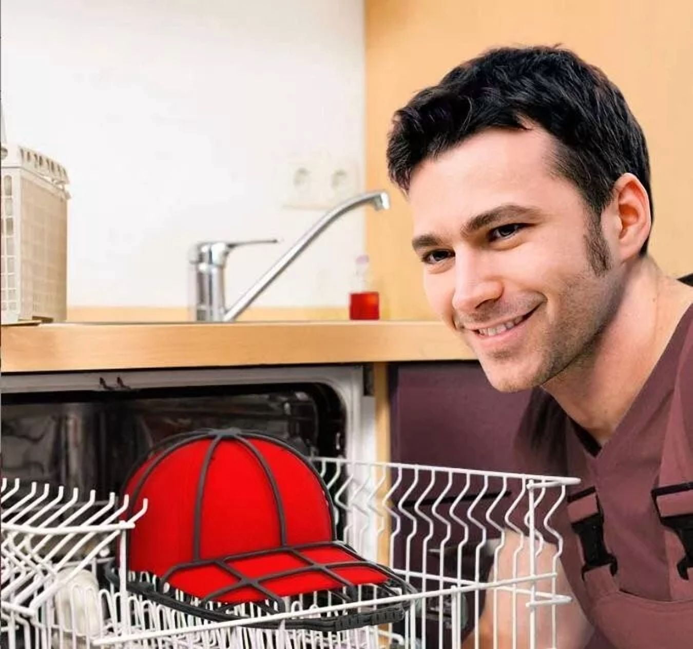 CRESTIN- Hat Washer Baseball Cap Cleaner Machine Washing Cage Holder Frame Net