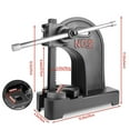 thumbnail image 2 of Black Industrial Arbor Press, Dual-Surface Ram, 2 Ton Rating, Manual Assembly Press, Rivet Press, for Industrial Bearing Work, Cutting Process, Stamping Plate, 2 of 7