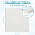 thumbnail image 2 of Uxcell Canvas for Painting, 20 Pack 3x3" Blank Cotton Canvas for Various Paints, 2 of 6