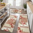 thumbnail image 2 of Pioneer Flower Floral Print Pattern Kitchen Rugs Sets Of 3,Kitchen Runner Rugs Non Skid Washable,Decorative Kitchen Floor Mats for Kitchen,Sink,Laundry,17"x30"+ 17"x47" + 17"x59", 2 of 6