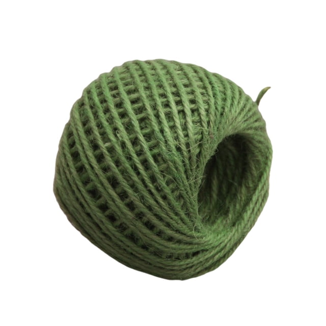 50m Multicolor Twisted Burlap String Natural Ribbon Fiber Jute Twine Rope