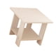thumbnail image 4 of Mesa auxiliar de madera de doble capa, moderna, multiusos para espacios estrechos. Blanco, 4 of 9