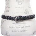 thumbnail image 3 of Women's 1 1/8" Braided Woven Skinny Narrow Leather Belt, 3 of 4