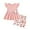 Pink, variant on WESIDOM Toddler Girl Clothes Layered Ruffle Top Floral Shorts Cute Toddler Girls Summer Outfits 2Pcs Clothing Set