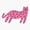 1pcs, variant on Pink Polka Dot Tiger Er, Phone Decal Water Bottle Stickers Car Decals, Funny Birthday Gift