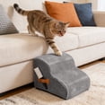 thumbnail image 4 of 2-Step Dog Stairs for Small Dogs - 12.2" High Curved Pet Ramp with Non- Steps for Couch, Sofa, Chair, Indoor Use for Puppies, Cats & Medium Pets, 4 of 8