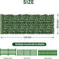 thumbnail image 2 of Jinyi Artificial Ivy Privacy Fence Screen 40"x118" UV-Anti Fake Leaves Plant Vine Ideal for Indoor Outdoor Garden Decor, 2 of 8