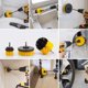thumbnail image 5 of Kit de cepillo para taladro eléctrico para fregar: accesorio de cepillo para taladro con extensor de 6 pulgadas, 4 cepillos de nailon, 6 estropajos para fregar, para lechada, azulejos,, 5 of 8
