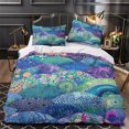 thumbnail image 3 of Home Bedding Set Fish Shell Comforter Cover Set Teen Adult Creative Seafloor Bedspreads,Full (80"x90"), 3 of 5