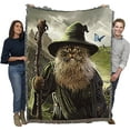 thumbnail image 5 of Catdalf Woven Tapestry Blanket, 5 of 9