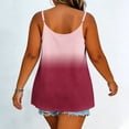 thumbnail image 5 of UVEASISHA Plus Size Cami Tops for Women Scoop Neck Spaghetti Strap Flowy Tank Shirts Summer Casual Wear Wine 4XL, 5 of 8
