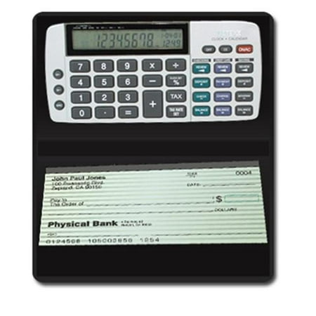 Teledex DB-413 Checkbook Calculator-Tracks Latest Savings  Checking  Credit Financial