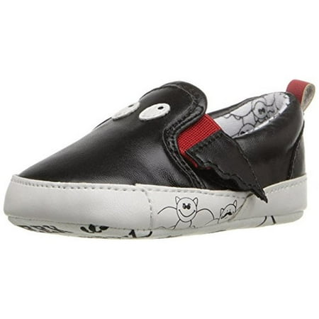 Rosie Pope Kids Footwear Black Bat Infant Boys Faux Leather Crib Shoes