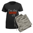 thumbnail image 5 of CafePress - Sassy Elf Women's Dark Pajamas - Women's Short Sleeve Print T-Shirt and Pants Dark Cotton Pajama Set, 5 of 7