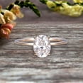 thumbnail image 3 of 1.25 carat Classic Oval Moissanite Diamond Solitaire Engagement Ring on 10k Yellow Gold, 3 of 6