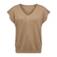thumbnail image 5 of TaTaai Fashion Solid Color Women Top Knit Hollow Out Loose Fit Short Sleeve Soft Breathable Stretch Lightweight Daily Lounge Street Casual Wear T Shirt Gift, 5 of 6