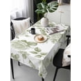 thumbnail image 6 of Sage Green Flower Table Cloth, Vintage Country Rose Leaf Floral Waterproof Tablecloth for Rectangle Tables, Reusable Washable Fabric Table Cover for Restaurant Kitchen Dining Tables 60"x120", 6 of 6