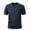 Dark Blue, variant on LODIENY Quick Dry Workout Shirts for Men-Regular Fit Black Gym Moisture Wicking Short Sleeve T-Shirts for Running Athletic Casual Black L