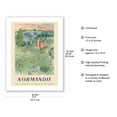 thumbnail image 2 of Normandie France - SNCF (French National Railway Company) Normandy - Vintage Railroad Travel Poster by Raoul Dufy c.1952 - Bamboo Fine Art 290gsm Paper (Unframed) 17x22in, 2 of 4