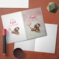 thumbnail image 3 of Every Fart is Love Note Dachshund Guilty Face Happy Valentine's 5x7in Folded Greeting Card Wiener Dog Lover Gifts Idea Single Note Card with Envelope - 01016, 3 of 5
