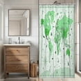 thumbnail image 3 of World Map Shower Curtain, Map of The World with National Educational Fabric Shower Curtains Set for Bathroom, Geography Educational Fabric Bathroom Shower Curtain with Hooks, 60X70IN（Green）, 3 of 5